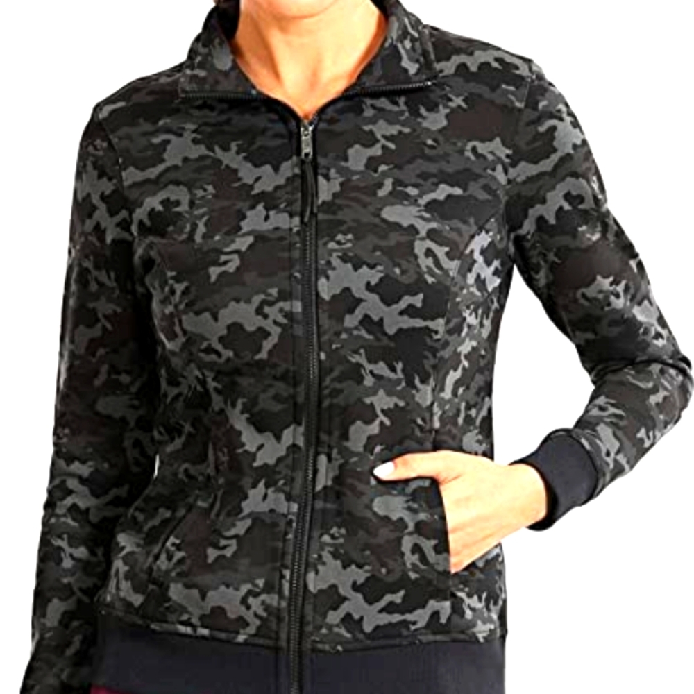 CRZ YOGA Women's Black Camo Jacket